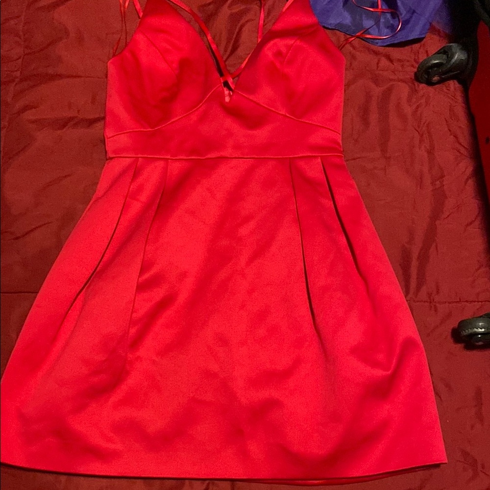 Topshop Red Mini Dress